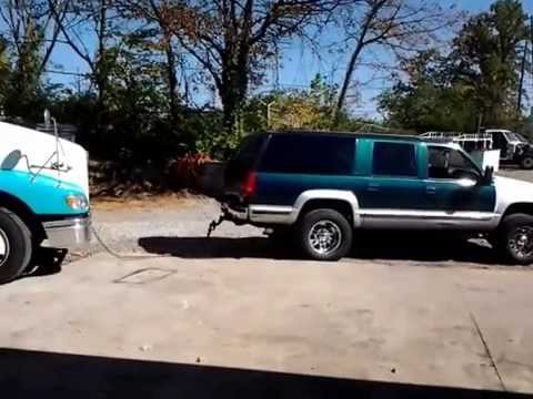 Cummins swapped Chevy Suburban with Allison pulls out big truck